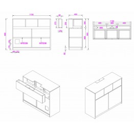 訂製組合床連衣櫃+書桌+儲物櫃--餘款